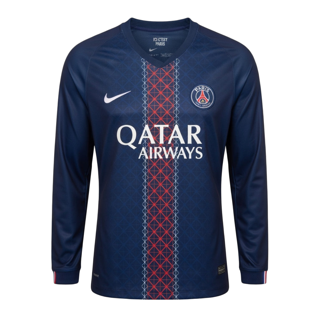 MAILLOT PSG DOMICILE MANCHES LONGUES 2025/2026