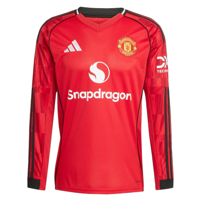 MAILLOT MANCHESTER UNITED DOMICILE MANCHES LONGUES 2025/2026