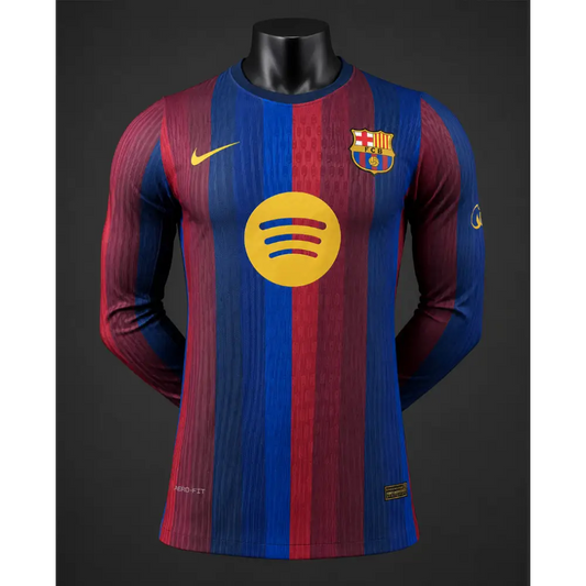 Maillot FC Barcelone Domicile 2026/2027 Version joueur manches longues