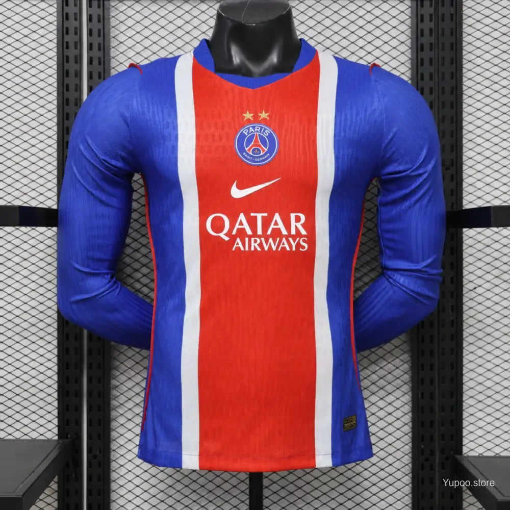 Maillot PSG Domicile 2 étoiles 2026/2027 Version joueur manches longues